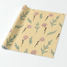 Meadow Blooms: Minimalist Botanical Pattern