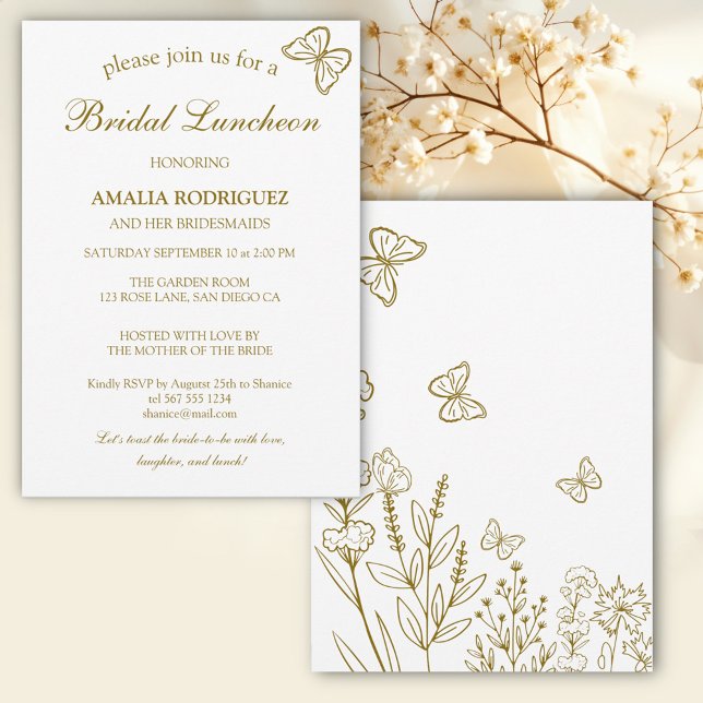 Meadow Blume Bridal Luncheon Einladung (Von Creator hochgeladen)