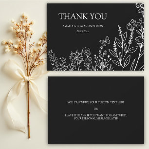 Meadow Blume Hochzeit Danke Karte