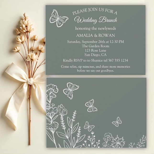 Meadow Blume Hochzeitsfeier Einladung (Von Creator hochgeladen)