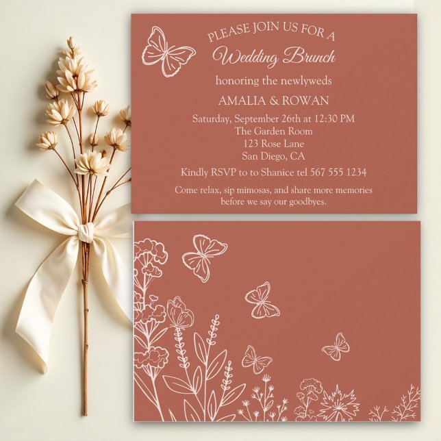 Meadow Blume Hochzeitsfeier Einladung (Von Creator hochgeladen)