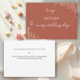 Meadow-Blume zu meiner Mutter Dankeschön-Karte Einladung