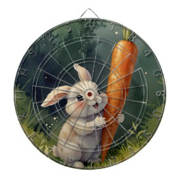 Meadow Bunny Dreams: Whimsical Dart Board Dartscheibe