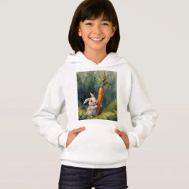 Meadow Bunny Dreams: Whimsical Hoodie