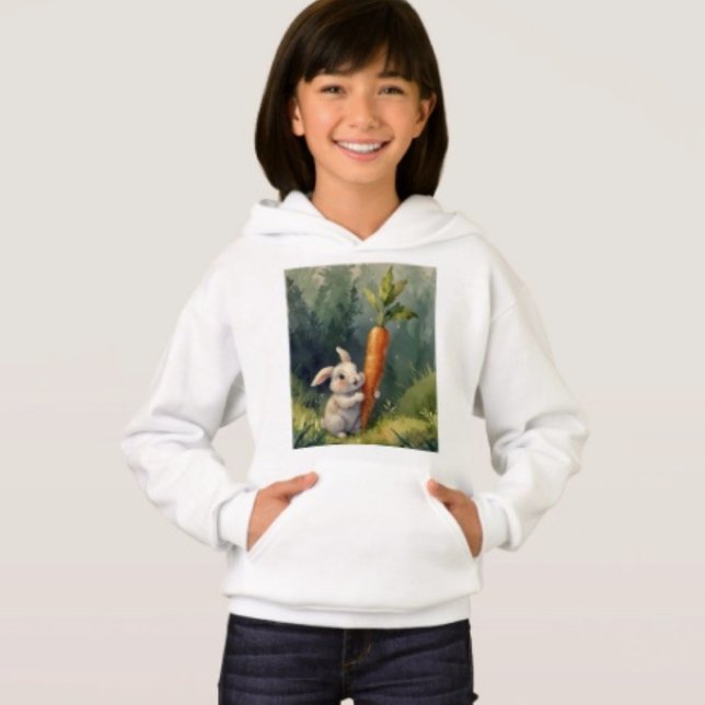 Meadow Bunny Dreams: Whimsical Hoodie (Von Creator hochgeladen)
