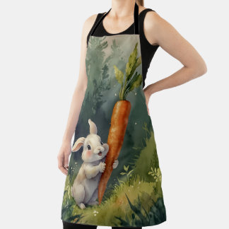 "Meadow Bunny Dreams": Whimsical Print Schürze