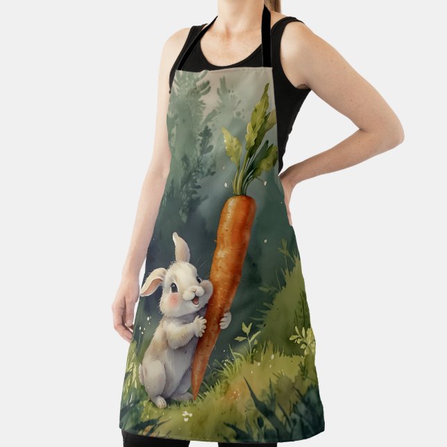 "Meadow Bunny Dreams": Whimsical Print Schürze (InSitu)