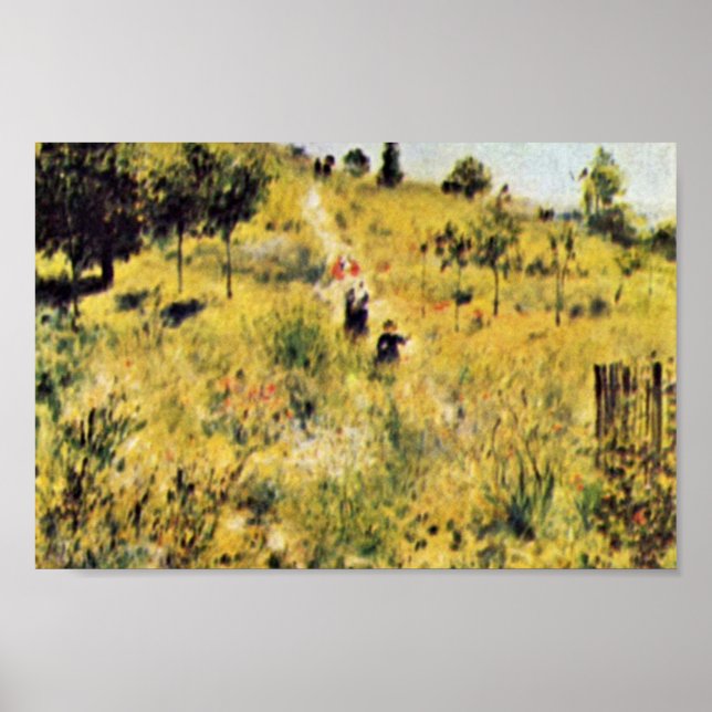 Meadow by Pierre-Auguste Renoir (Beste Qualität) Poster (Vorne)