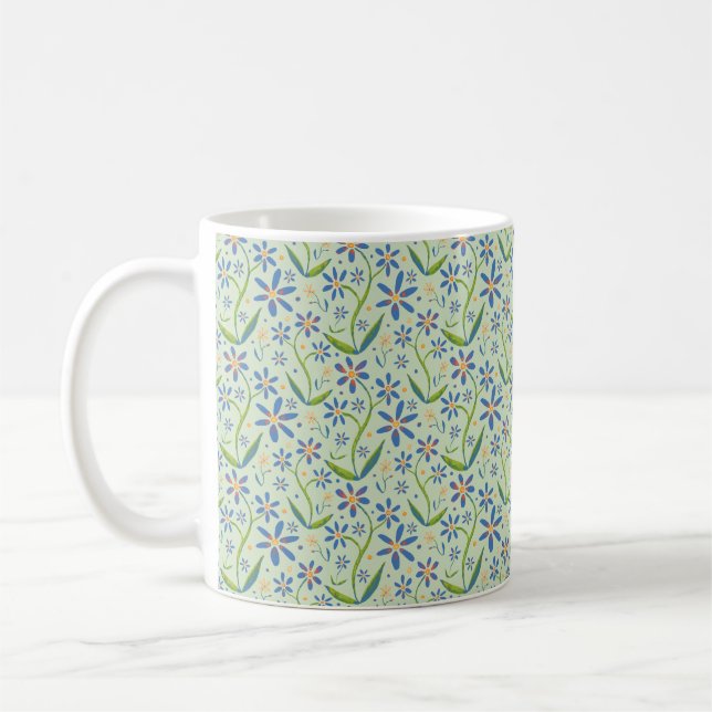 Meadow | Dancing Daisies Watercolor Kaffeetasse (Links)