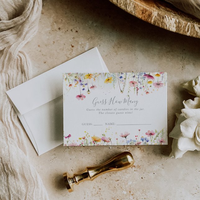 Meadow Fleur sauvage Devine Combien De Carte De Je (Créateur téléchargé)