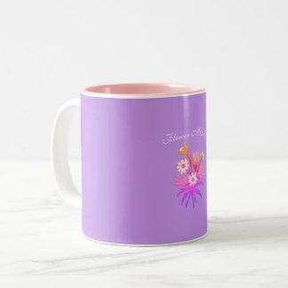 Meadow Flowers Embroidery – Botanical Fantasy Cozy Zweifarbige Tasse