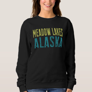 Meadow Lakes Alaska Pazifikküste Gestapelt Sweatshirt
