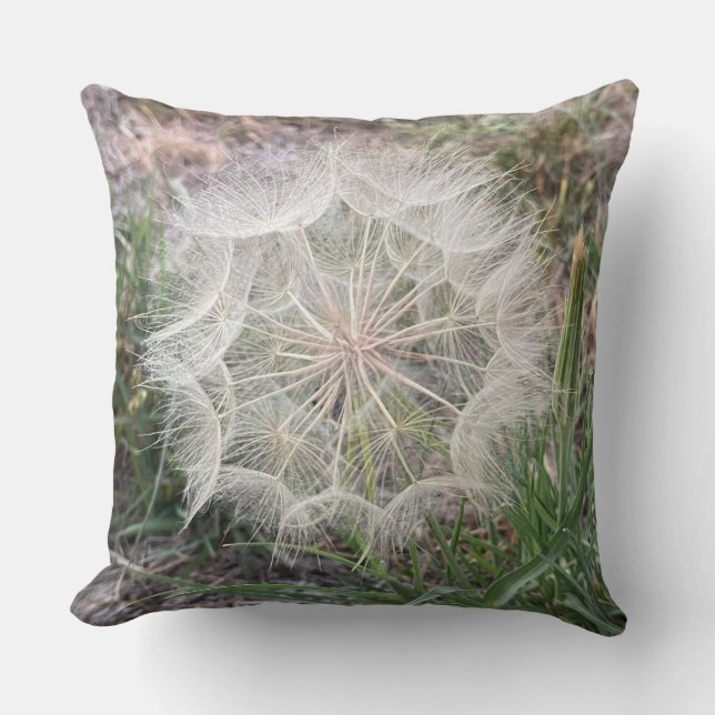 Meadow Salsify Throw Kissen (Vorderseite)