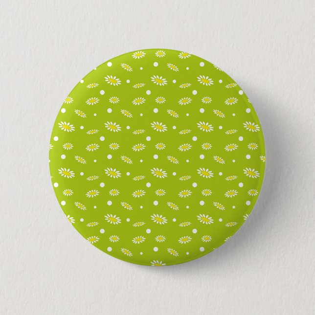 Meadow Stars Daisy Blume Button (Vorderseite)