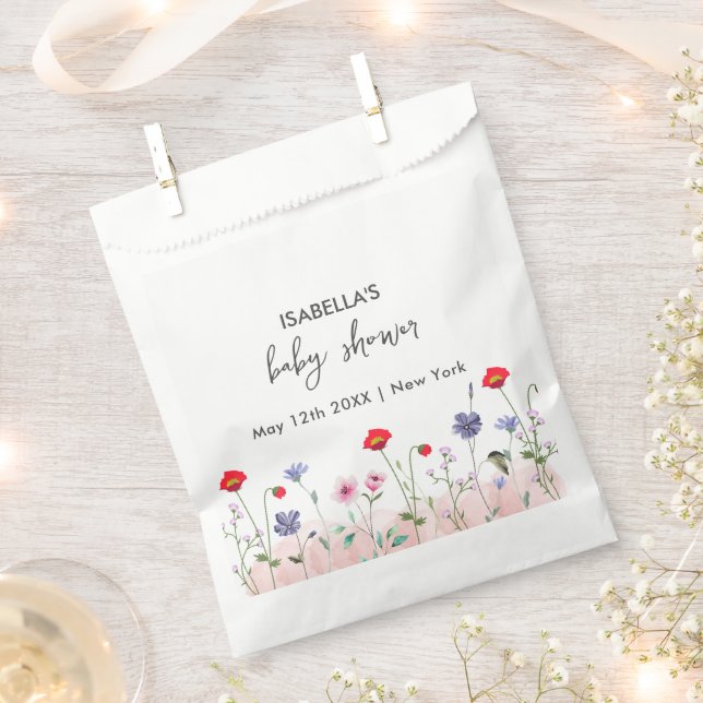 Meadow Summer Wildblume Babydusche Geschenktütchen (Ausgeschnitten)