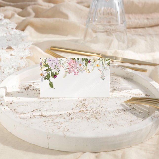 Meadow Wildblumen Hochzeit Platzkarte (Von Creator hochgeladen)