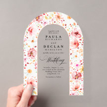 Meadow Wildflowers Elegant Boho Arch Wedding