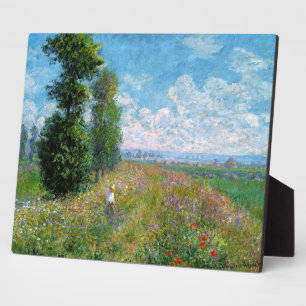 Meadow with Poplars von Claude Monet Fotoplatte