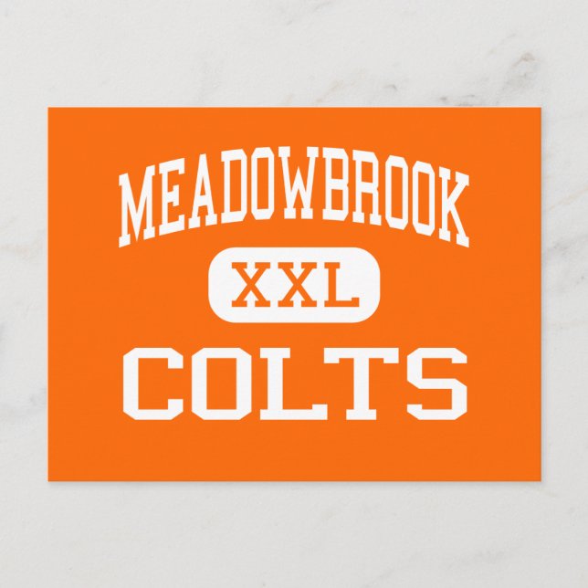 Meadowbrook - Colts - High School - Byesville Ohio Postkarte (Vorderseite)