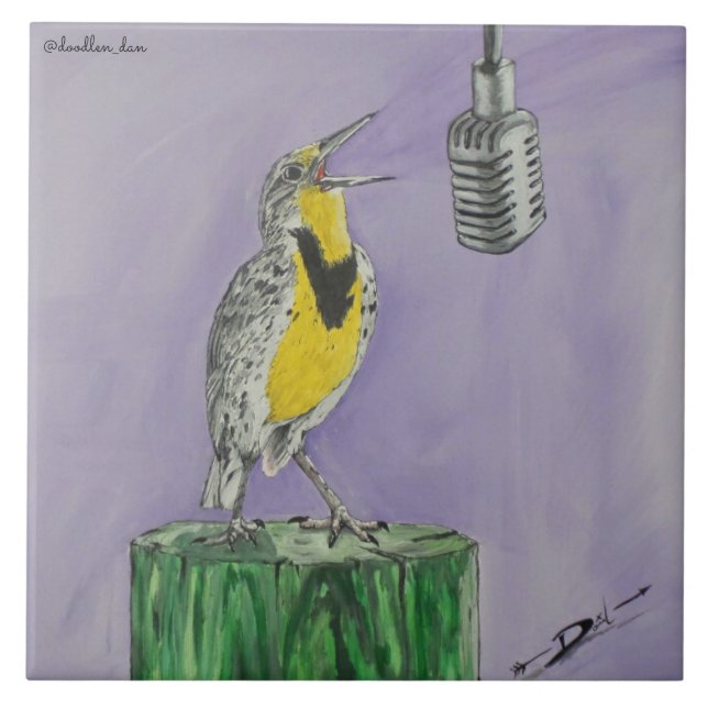 Meadowlark Fliese (Vorderseite)