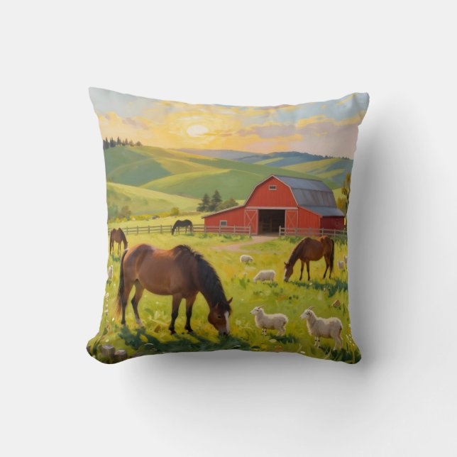 Meadowlight Morning -  Kissen (Vorderseite)