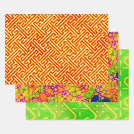 Meander, Krawatte Die und Aleppo Ägypter Geschenkpapier Set