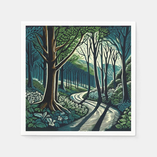 Meander Serviette (Vorderseite)