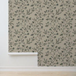 Meandern Botanicals XL dusky Blume und Blätter Tapete