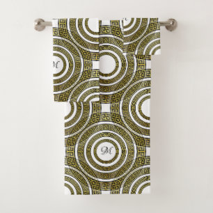 Méandre de clé grecque en Monogramme de Motif géom