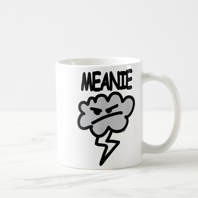 Meanie Cloud Lightning Funny  Kaffeetasse (Rechts)