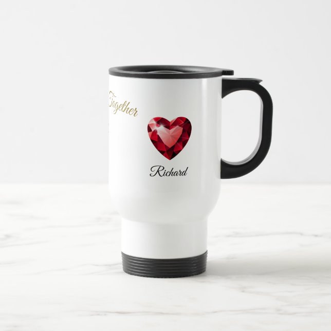 Meaningful Gift for her – Elegant Love Reisebecher (Rechts)