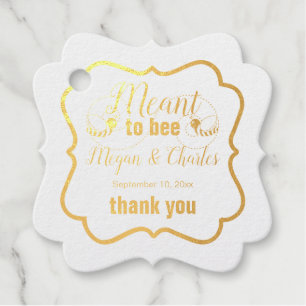 Meant Bee Quote Foto Hochzeit Vielen Dank Geschenkanhänger