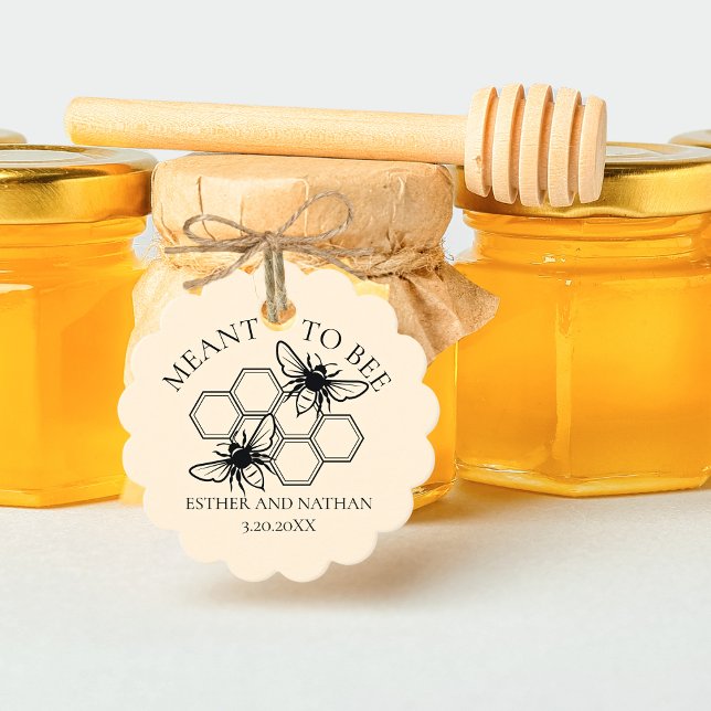 Meant to Bee Wedding Vielen Dank Geschenkanhänger (Von Creator hochgeladen)