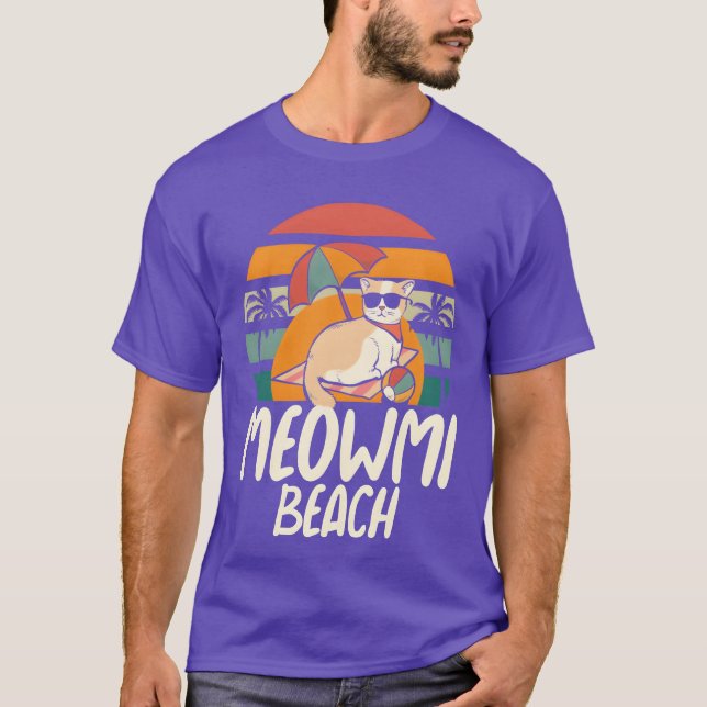 Meaowmi Strandjunge T-Shirt (Vorderseite)