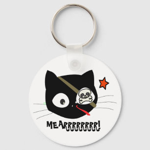 MEARRRRRRRR! Pirate Cat Schlüsselkette Schlüsselanhänger