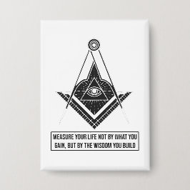 Measure Your Life by Wisdom | Inspirational Quote Button