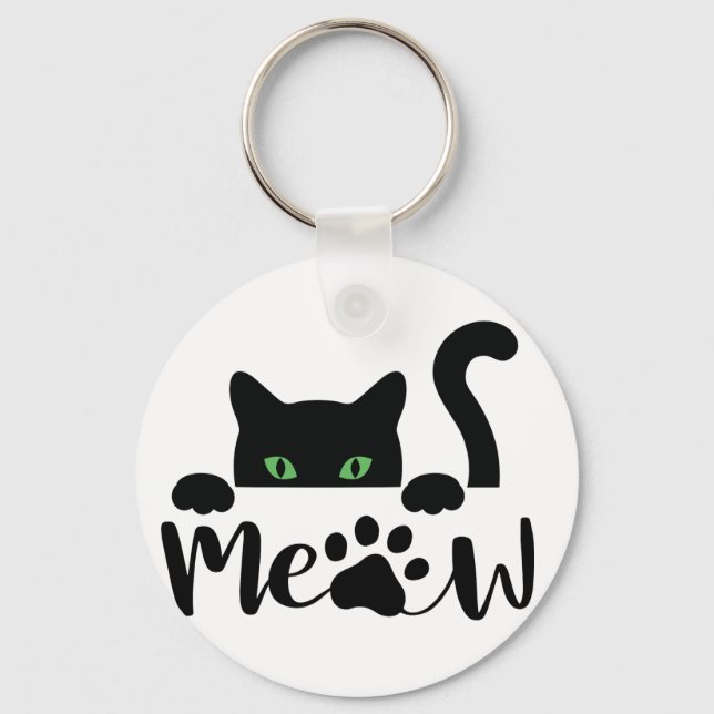 Meat Cat Quote Schlüsselanhänger (Vorderseite)