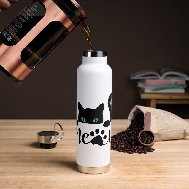 Meat Cat Quote Trinkflasche (Kaffee)