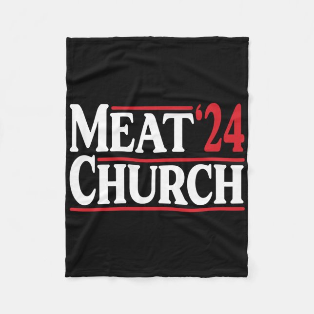 Meat Church 24 Bbq  Fleecedecke (Vorderseite)