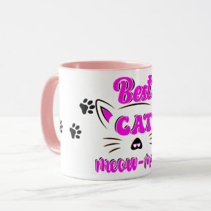 Meat Meow Maman Meow Empreinte de patte Café Mug
