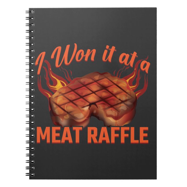 Meat Raffle Gewinner GRILLEN Steak Butcher Minneso Notizblock (Vorderseite)