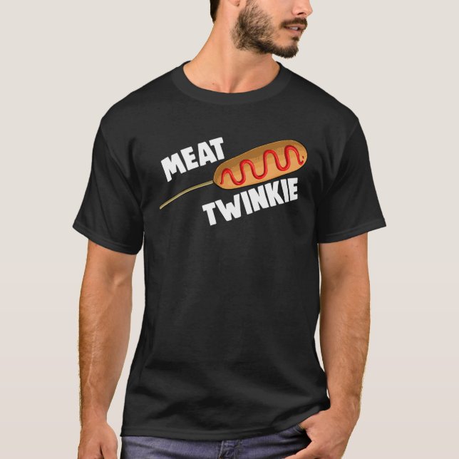 Meat Twinkie Mais Dog Mais Hunde Feinschmecker Män T-Shirt (Vorderseite)