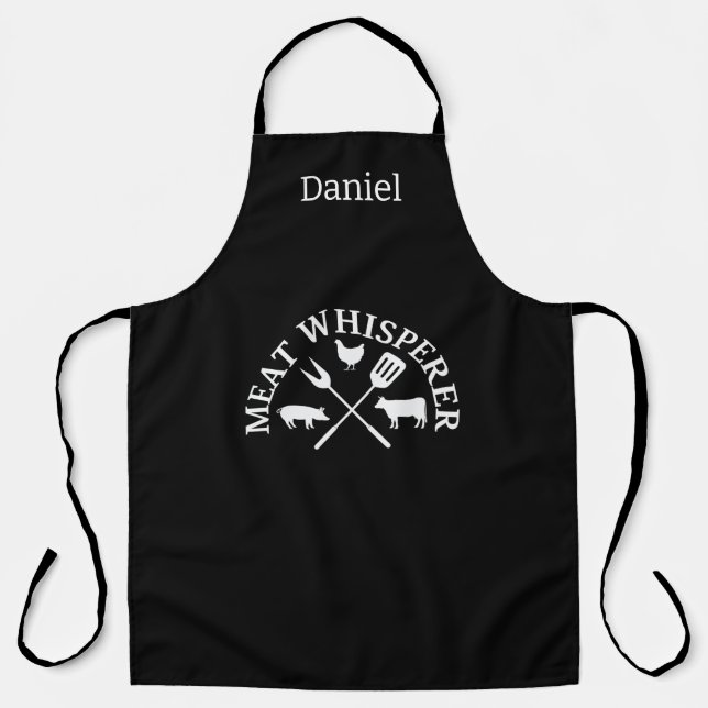 Meat Whisperer Mens Schürze (Vorderseite)