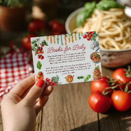 Meatball Italian Pasta Books for Baby Shower Begleitkarte