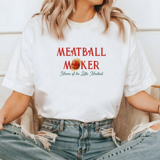 Meatball Maker | Mama of the Little Meatball Tri-Blend Shirt (Von Creator hochgeladen)