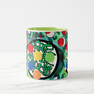 Meatball-Wahnsinn Zweifarbige Tasse