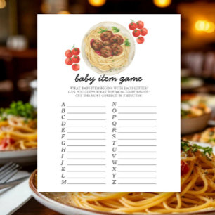 Meatballs Baby-Item-Spiel. Baby-Shower-Spiel