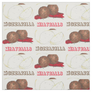Meatballs Mozzarella Italian Food Cooking Feinschm Stoff
