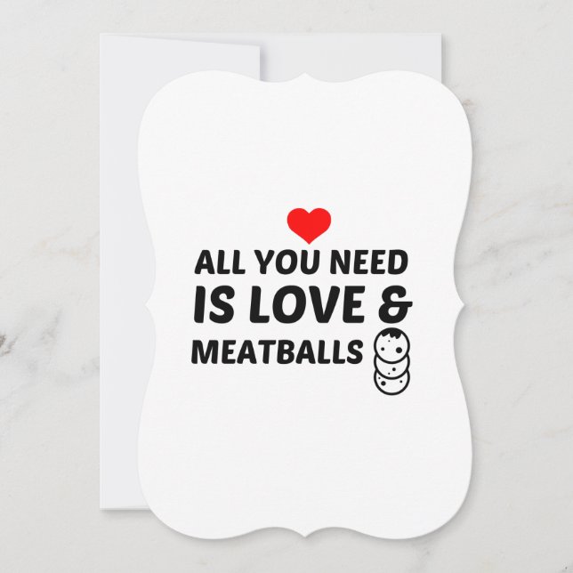 MEATBALLS UND LIEBE ANKÜNDIGUNG (Vorderseite)