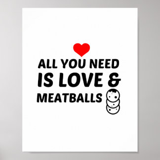 MEATBALLS UND LIEBE POSTER